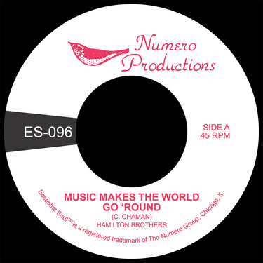 HAMILTON BROTHERS - Music Makes The World Go 'Round - 7'' - Castaway Clear Pink Coloured Vinyl