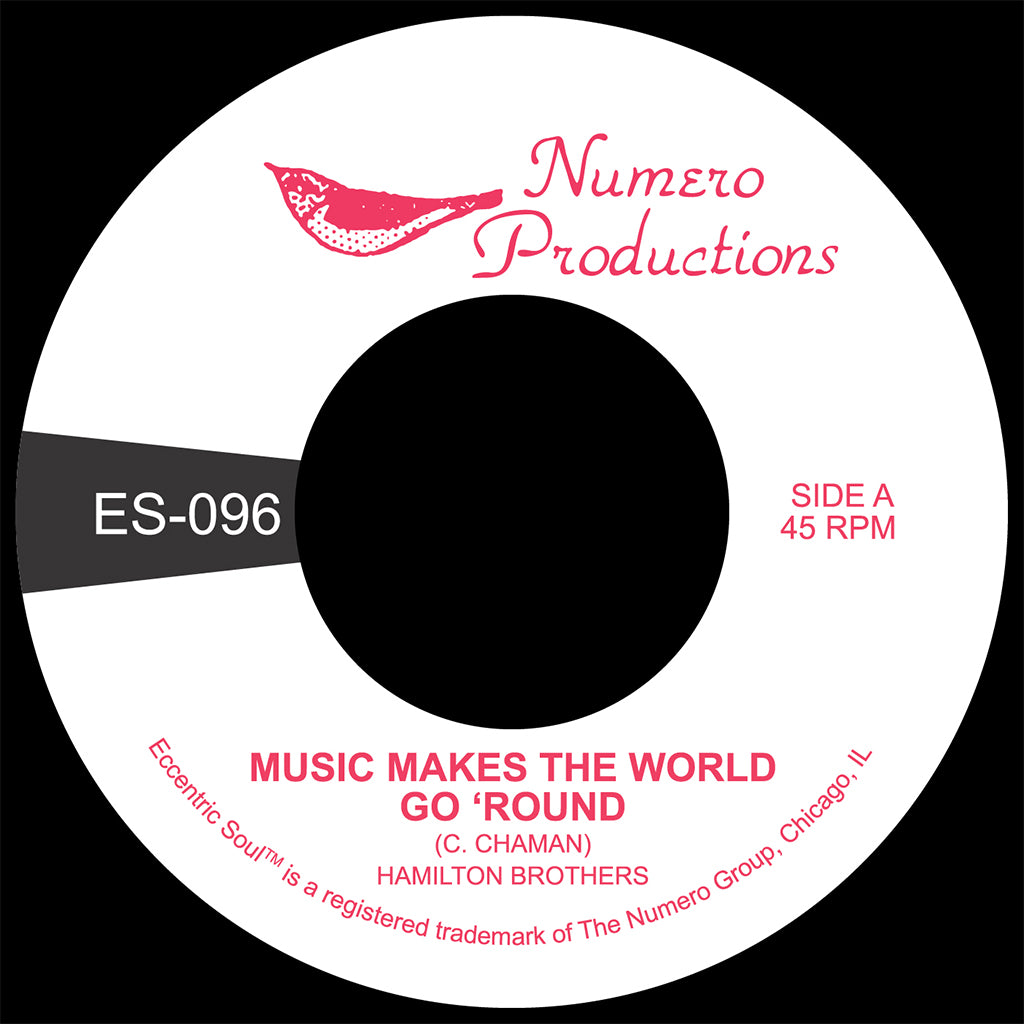 HAMILTON BROTHERS - Music Makes The World Go 'Round - 7'' - Castaway Clear Pink Coloured Vinyl [JUL 19]