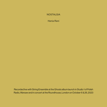 HANIA RANI - Nostalgia - 2LP - Black Bio-Vinyl [SEP 27]