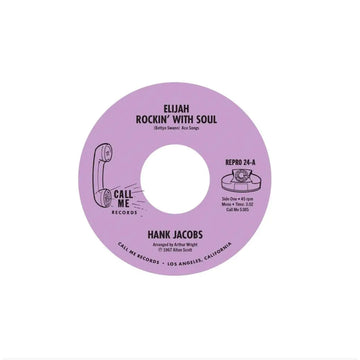 HANK JACOBS - Elijah Rockin’ With Soul b/w East Side (Reissue) - 7-inch - Vinyl [MAR 28]