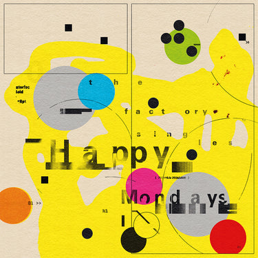 HAPPY MONDAYS - The Factory Singles (with SIGNED art card) - 2LP - Yellow / Magenta Colour Vinyl