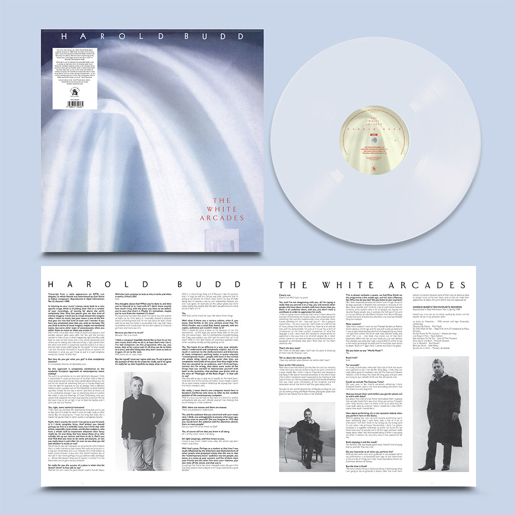 HAROLD BUDD - The White Arcades (2023 Reissue) - LP - Clear Vinyl [OCT 6]