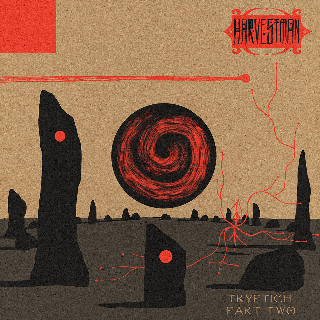 HARVESTMAN - Triptych: Part Two (Repress) - LP - Transparent Ruby Red/Black Galaxy Effect Vinyl [JUL 19]