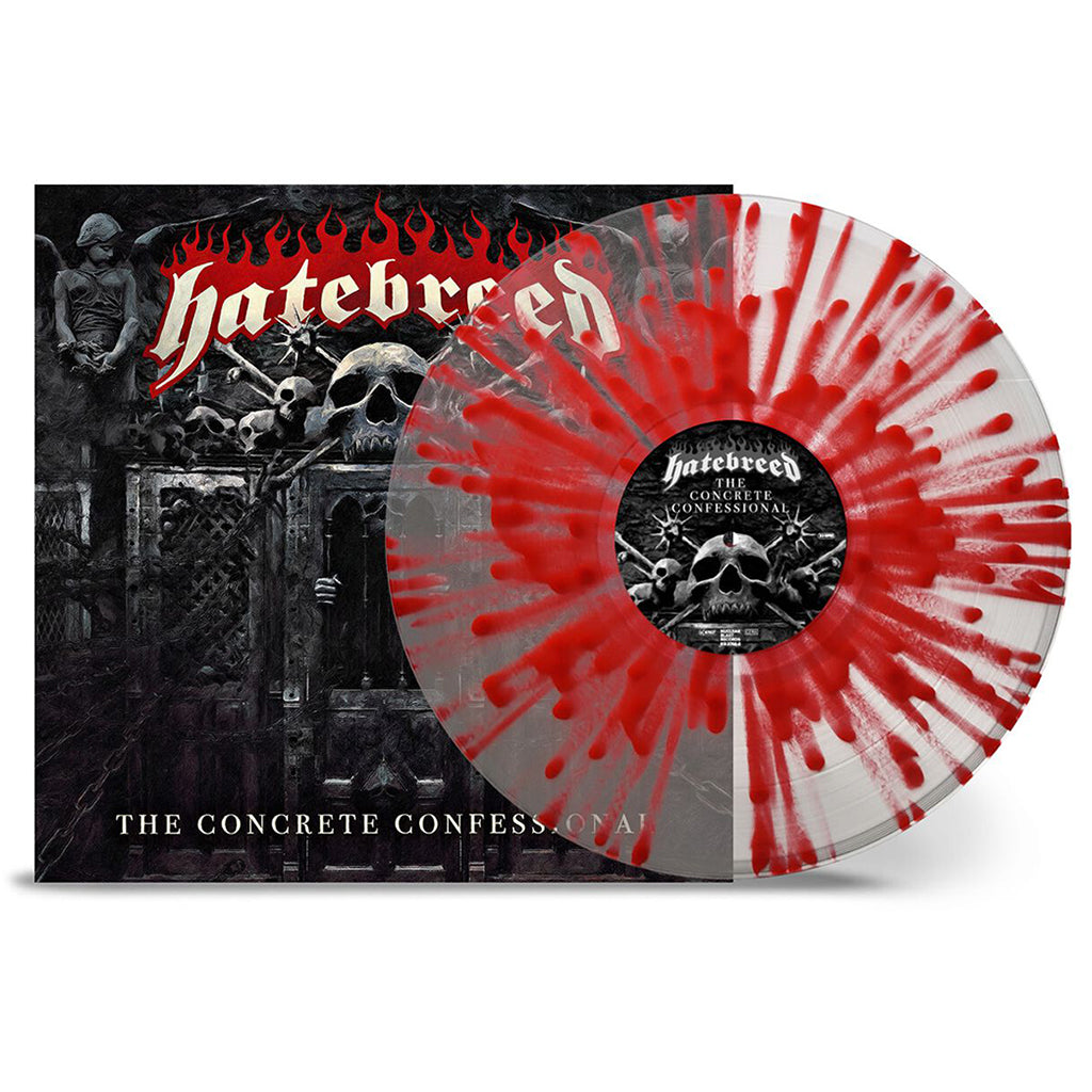 HATEBREED - The Concrete Confessional (2023 Reissue) - LP - Clear with Red Splatter Vinyl [DEC 15]