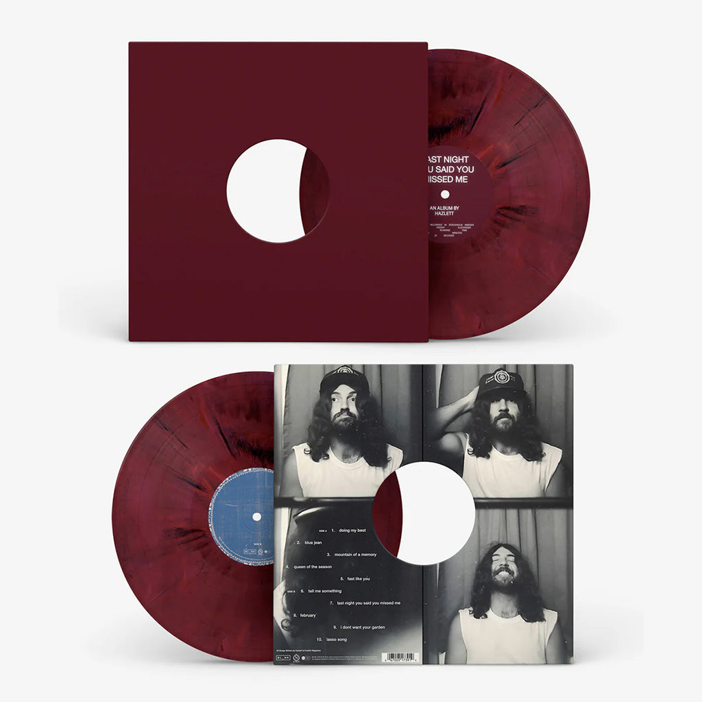 HAZLETT - Last Night You Said You Missed Me - LP - Red & Black Marbled Vinyl [SEP 19]