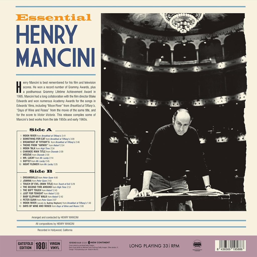 HENRY MANCINI - Essential Henry Mancini - LP - Deluxe Gatefold 180g Vinyl [JUL 12]