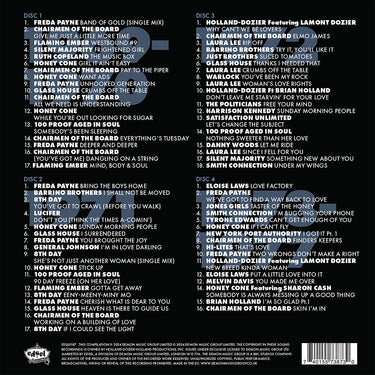 VARIOUS - Holland-Dozier-Holland Anthology: Detroit 1969 – 1977 (with 32-page Booklet) - Gatefold 4CD Set