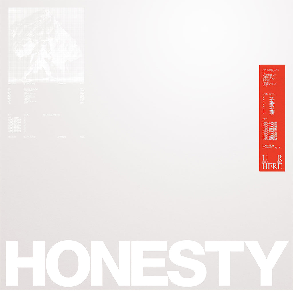 HONESTY - U R HERE - LP - Black Vinyl [FEB 7]