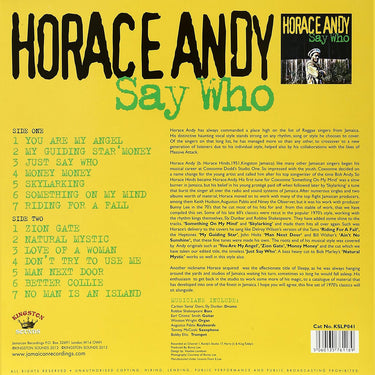 HORACE ANDY - Say Who (Reissue) - LP - Vinyl