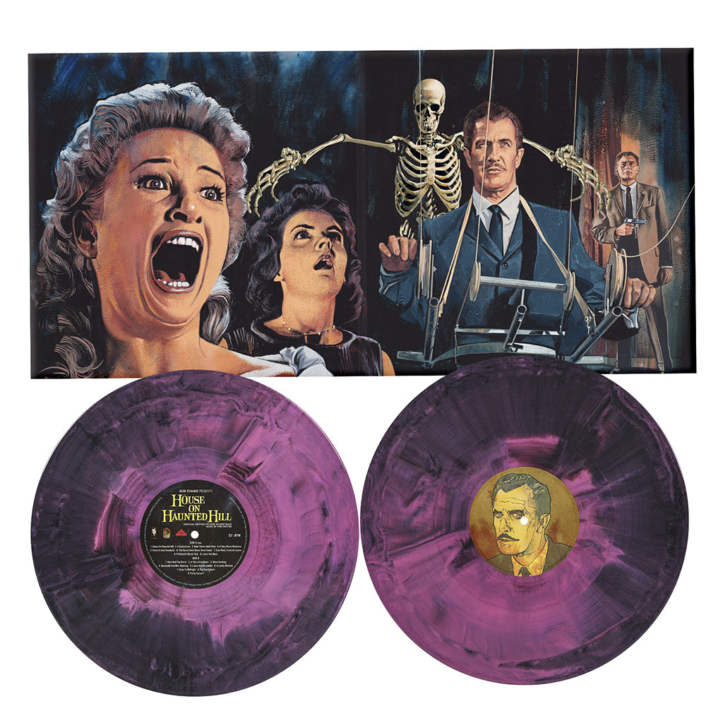 VON DEXTER - House On Haunted Hill (Original Soundtrack) - 2LP - Deluxe 180g Pink & Black Hand Poured Colour Vinyl [MAY 24]