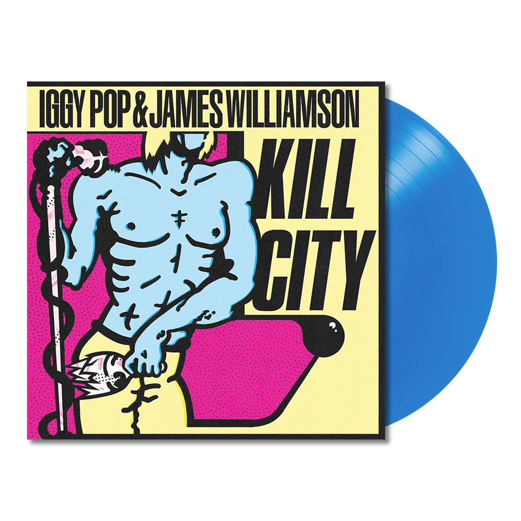 IGGY POP & JAMES WILLIAMSON - Kill City (The Original 1977 Mixes) - LP - Clear Blue Vinyl