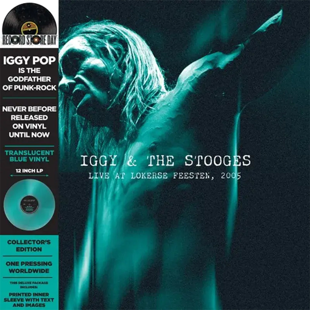 IGGY & THE STOOGES - Live at Lokerse Feesten - LP - Turquoise Vinyl [RSD 2024]