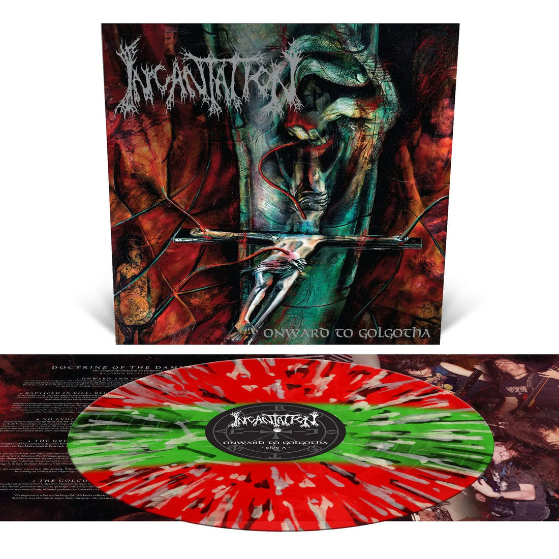INCANTATION - Onward To Golgotha (Reissue) - LP - 3 Colour Stripe with Splatter Vinyl [DEC 5]