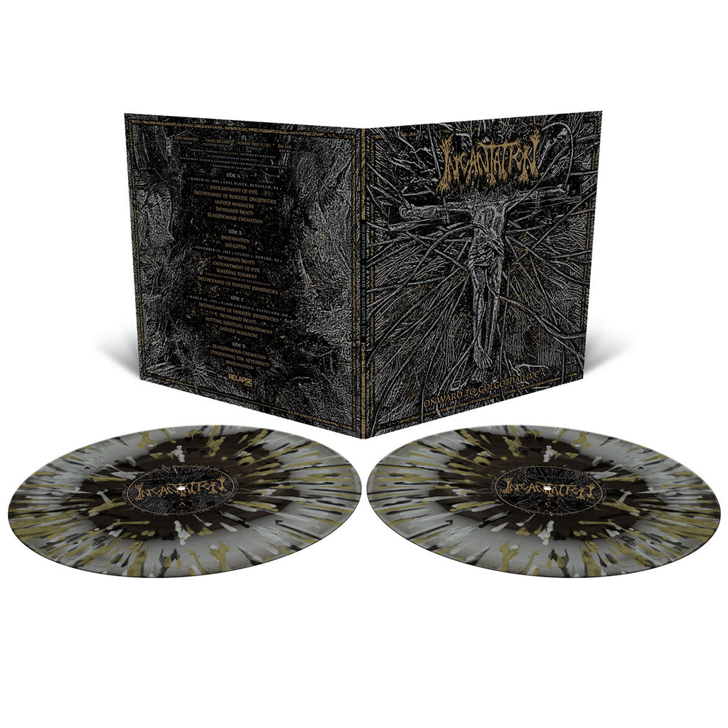 INCANTATION - Onward To Golgotha - Live (Remastered) - 2LP - 'Silver & Black Ice Merge' w/ Splatter Vinyl [DEC 5]