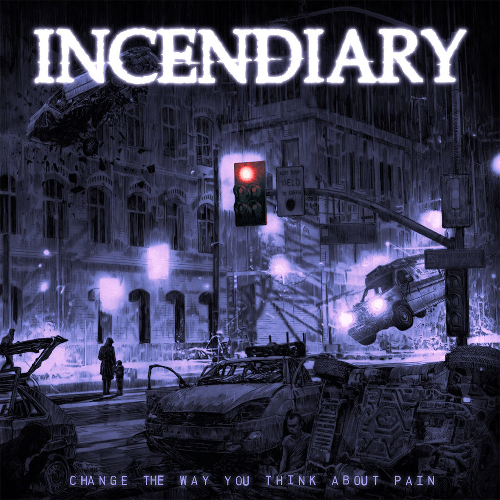 INCENDIARY - Change The Way You Think About Pain - LP - Violet, Blue, Pink Mix with White Splatter Vinyl