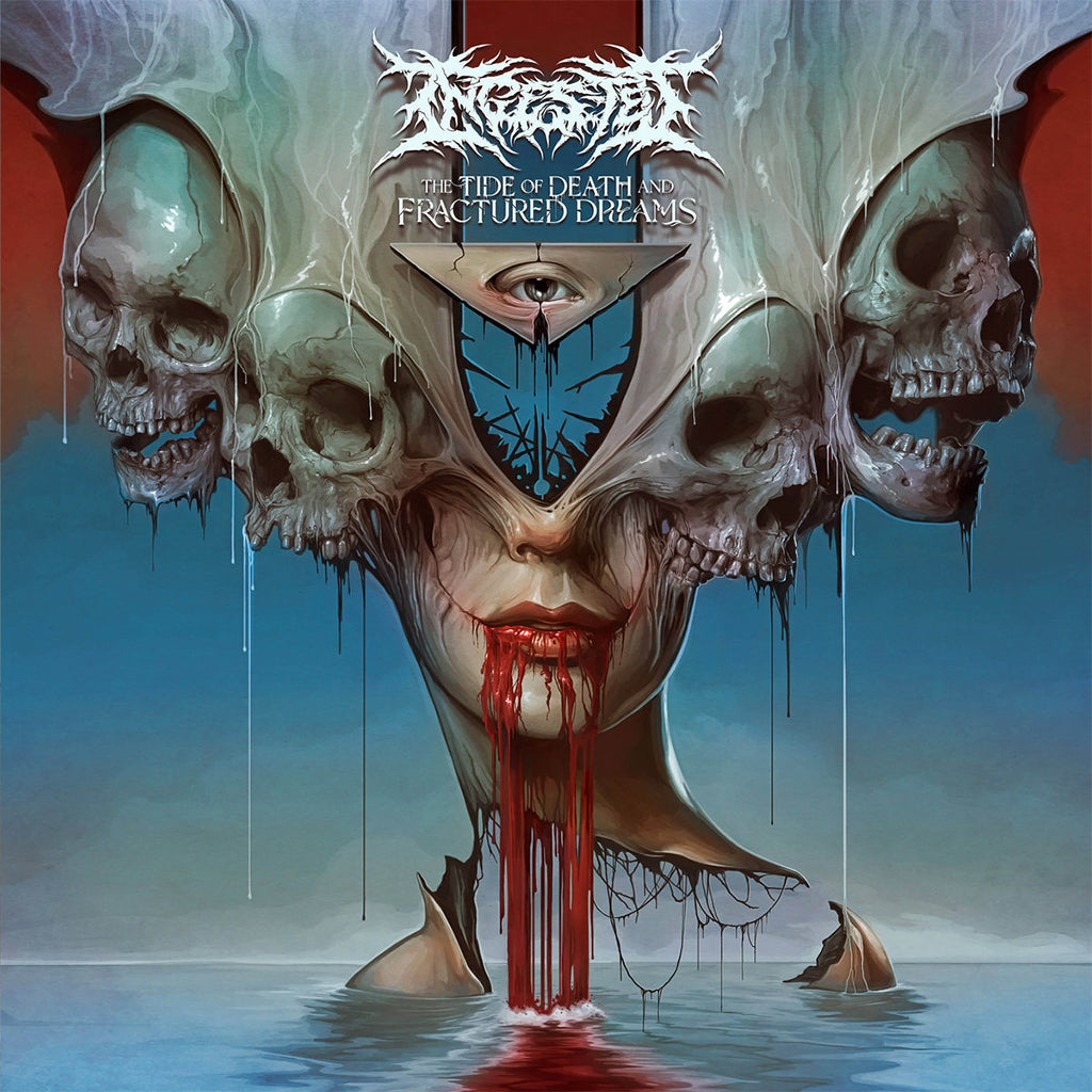INGESTED - The Tide Of Death And Fractured Dreams - LP - Blue Marbled Vinyl [APR 5]