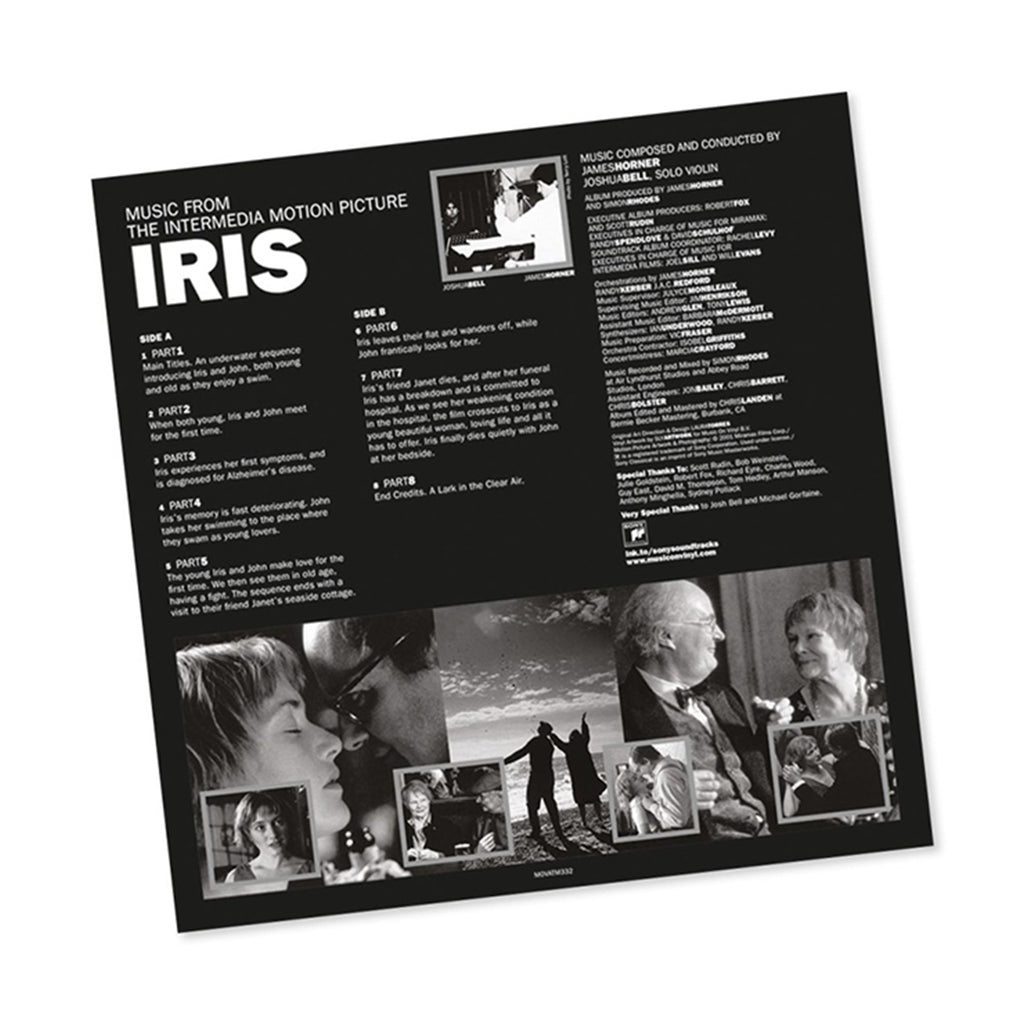 JAMES HORNER [FT. JOSHUA BELL] - Iris (Music From The Motion Picture) - LP - 180g Crystal Clear Vinyl