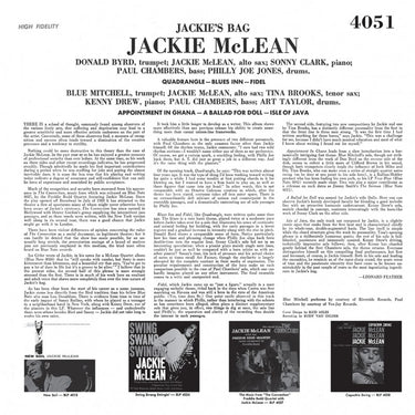 JACKIE MCLEAN - Jackie's Bag (Collector's Edition) - LP - 180g Vinyl