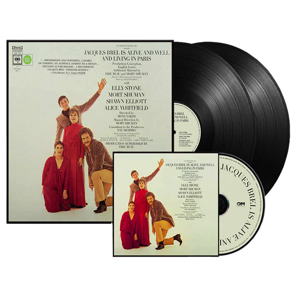 VARIOUS / ERIC BLAU / MORT SHUMAN - Jacques Brel Is Alive And Well And Living In Paris (Reissue) - 2LP - Vinyl [FEB 6]