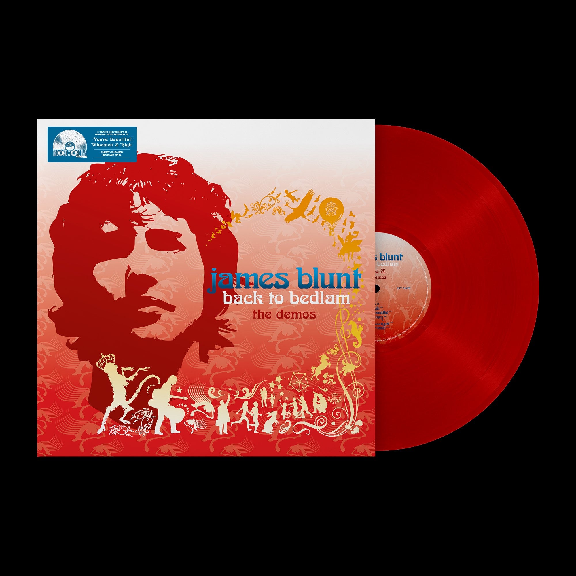 James Blunt - Back To Bedlam: The Demo's - 1LP - 140g Recycled Cherry Red Vinyl  [Record Store Day 2025]