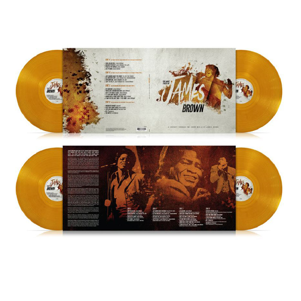 JAMES BROWN & FRIENDS - The Many Faces Of James Brown - 2LP - Transparent Gold Vinyl