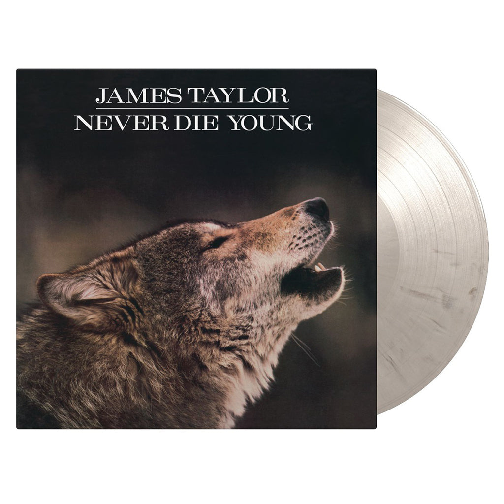 JAMES TAYLOR - Never Die Young (2023 Reissue) - LP - 180g White & Black Marbled Vinyl