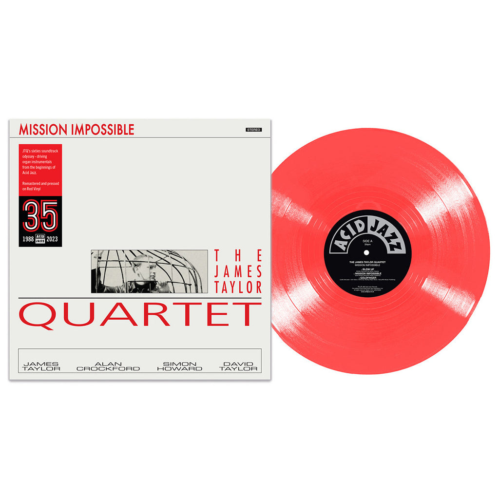 THE JAMES TAYLOR QUARTET - Mission Impossible (Acid Jazz 35th Anniversary Edition) - LP - Red Vinyl