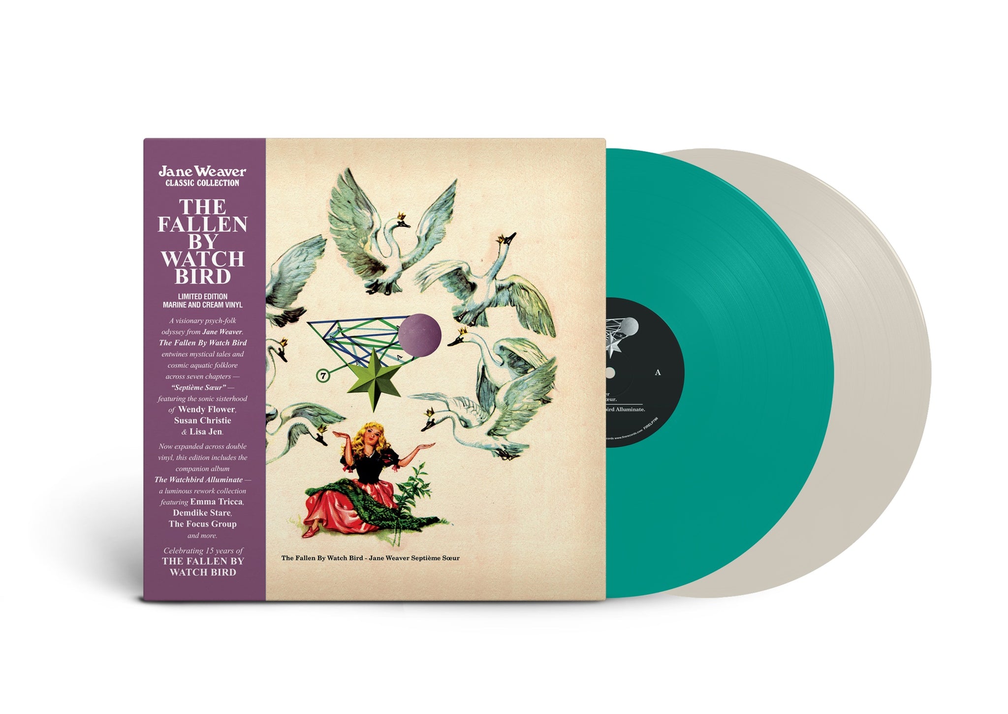 JANE WEAVER - The Fallen By Watch Bird (Expanded Edition) - 2LP - Marine and Cream Vinyl [JAN 23]