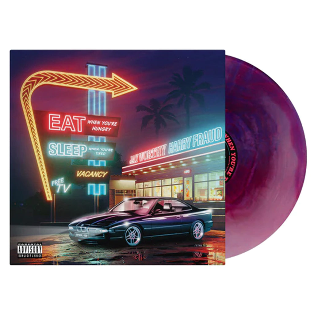 JAY WORTHY & HARRY FRAUD - Eat When You’re Hungry, Sleep When You’re Tired (Repress) - LP - Purple Swirl Vinyl