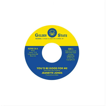 JEANETTE JONES - You’d Be Good For Me b/w Cut Loose (Reissue) - 7'' - Vinyl [SEP 26]