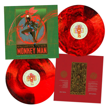JED KURZEL - Monkey Man (Original Soundtrack) [Reissue] - 2LP - Deluxe Blood Red, Black, and Metallic Gold Coloured Vinyl [OCT 18]