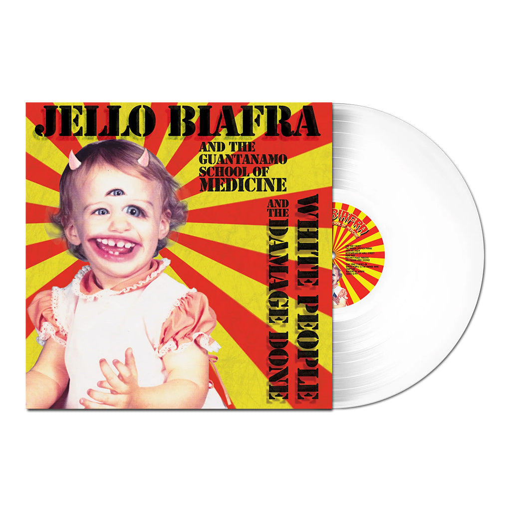 JELLO BIAFRA AND THE GUANTANAMO SCHOOL OF MEDICINE - White People And The Damage Done  (Repress) - LP - White Vinyl