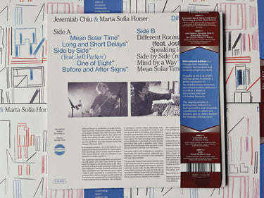 JEREMIAH CHIU & MARTA SOFIA HONER - Different Rooms - LP - Black Vinyl [JUN 20]