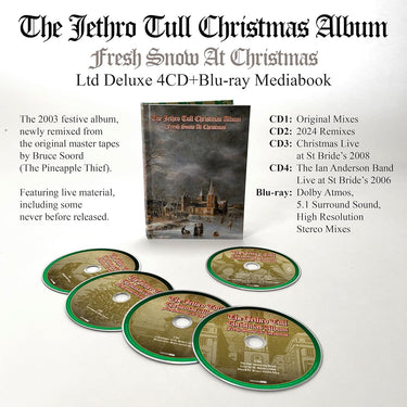 JETHRO TULL - The Jethro Tull Christmas Album - Fresh Snow At Christmas - Deluxe 4CD + Blu-ray Hardcover Bookset [DEC 6]