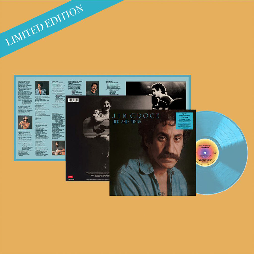 JIM CROCE - Life And Times (50th Anniversary Edition) - LP - 180g Blue Vinyl