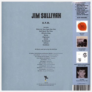 JIM SULLIVAN - UFO (Remastered w/ 16 Page Booklet) - LP - Black Vinyl