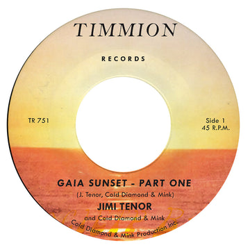 JIMI TENOR & COLD DIAMOND & MINK - Gaia Sunset - 7'' - Black Vinyl