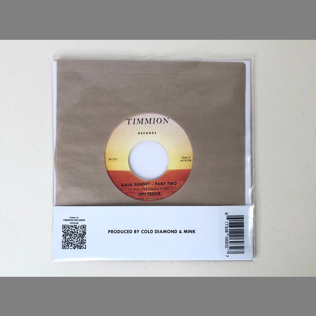 JIMI TENOR & COLD DIAMOND & MINK - Gaia Sunset - 7'' - Black Vinyl [MAY 31]