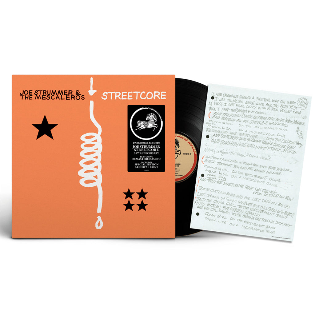 JOE STRUMMER & THE MESCALEROS - Streetcore (20th Anniversary Edition with Lyric Print) - LP - Gatefold Vinyl