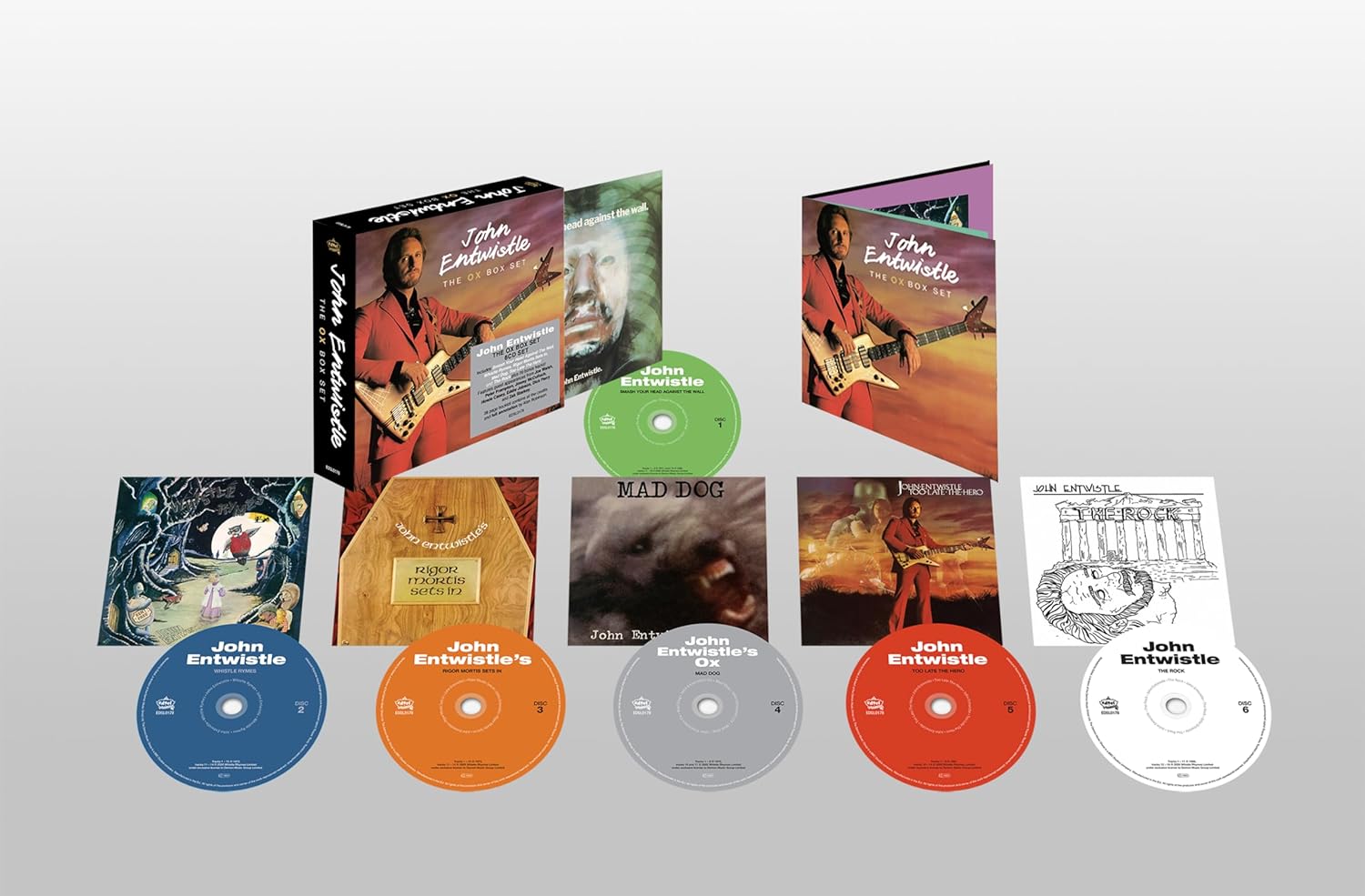 JOHN ENTWISTLE - The Ox Box Set (with 28 page booklet and 29 Bonus Tracks) - 6CD Clamshell Box Set [MAY 10]