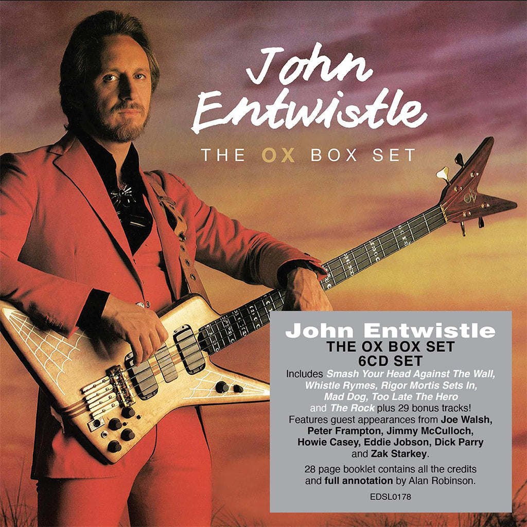 JOHN ENTWISTLE - The Ox Box Set (with 28 page booklet and 29 Bonus Tracks) - 6CD Clamshell Box Set [MAY 10]