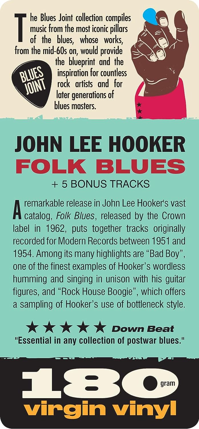 JOHN LEE HOOKER - Folk Blues (2023 Reissue w/ 5 Bonus Tracks) - LP - 180g Vinyl [OCT 6]