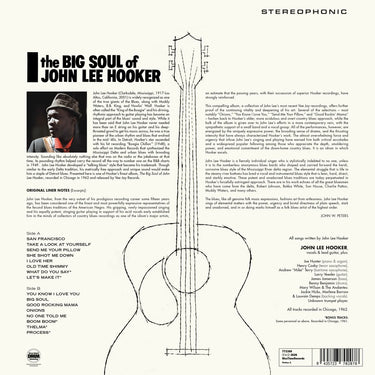 JOHN LEE HOOKER - The Big Soul Of John Lee Hooker (Waxtime Reissue w/ 4 bonus tracks)