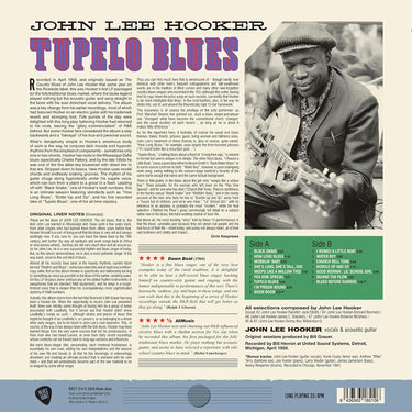 JOHN LEE HOOKER - Tupelo Blues (2024 Reissue with 2 Bonus Tracks) - LP - 180g Vinyl