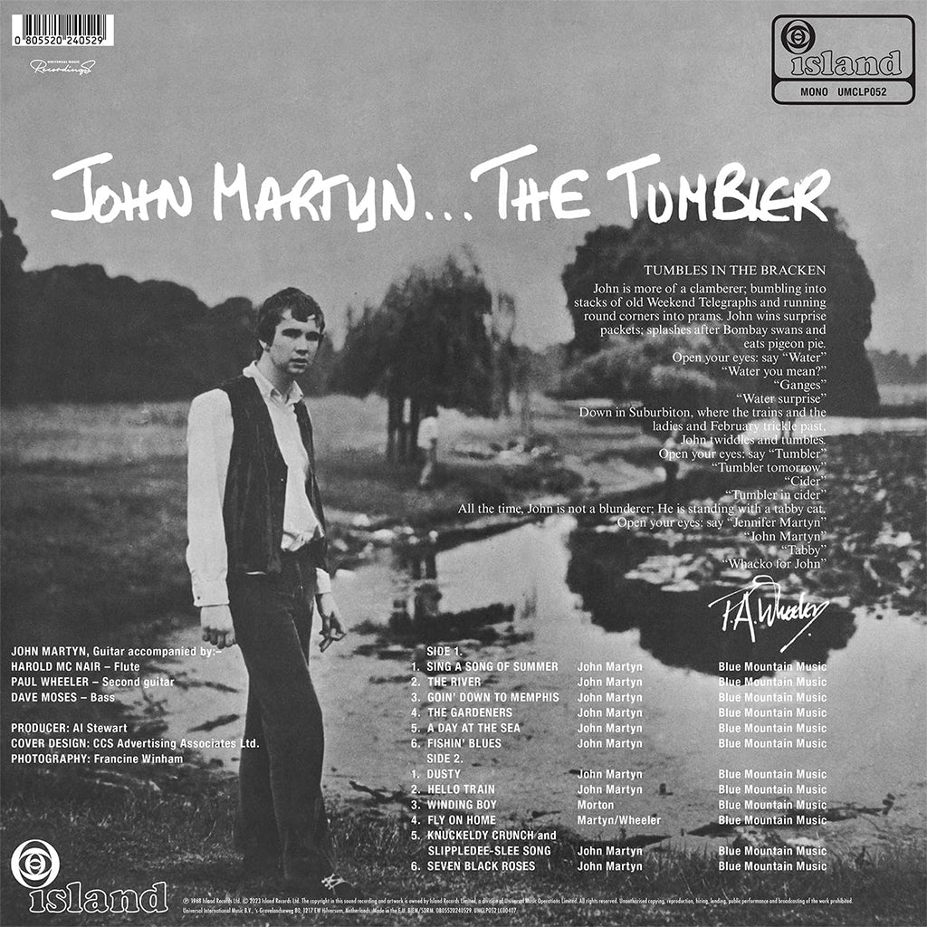 JOHN MARTYN - The Tumbler (2023 Reissue) - LP - 180g Vinyl
