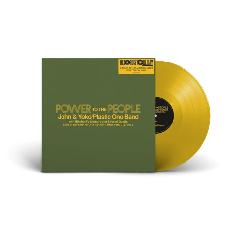 John & Yoko Ono/Plastic Ono Band with Elephant's Memory and Special Guests - Power To The People - Live at the One To One Concert, New York City, 1972 - 12" 180g Yellow Vinyl  [Record Store Day 2025]