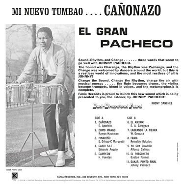JOHNNY PACHECO - Cañonazo (Reissue) - LP - 180g Vinyl