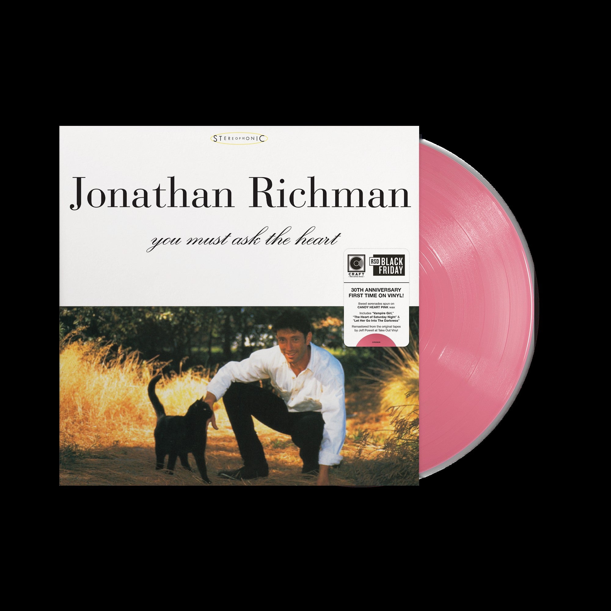Jonathan Richman - You Must Ask The Heart - 1LP - Candy-Heart Pink