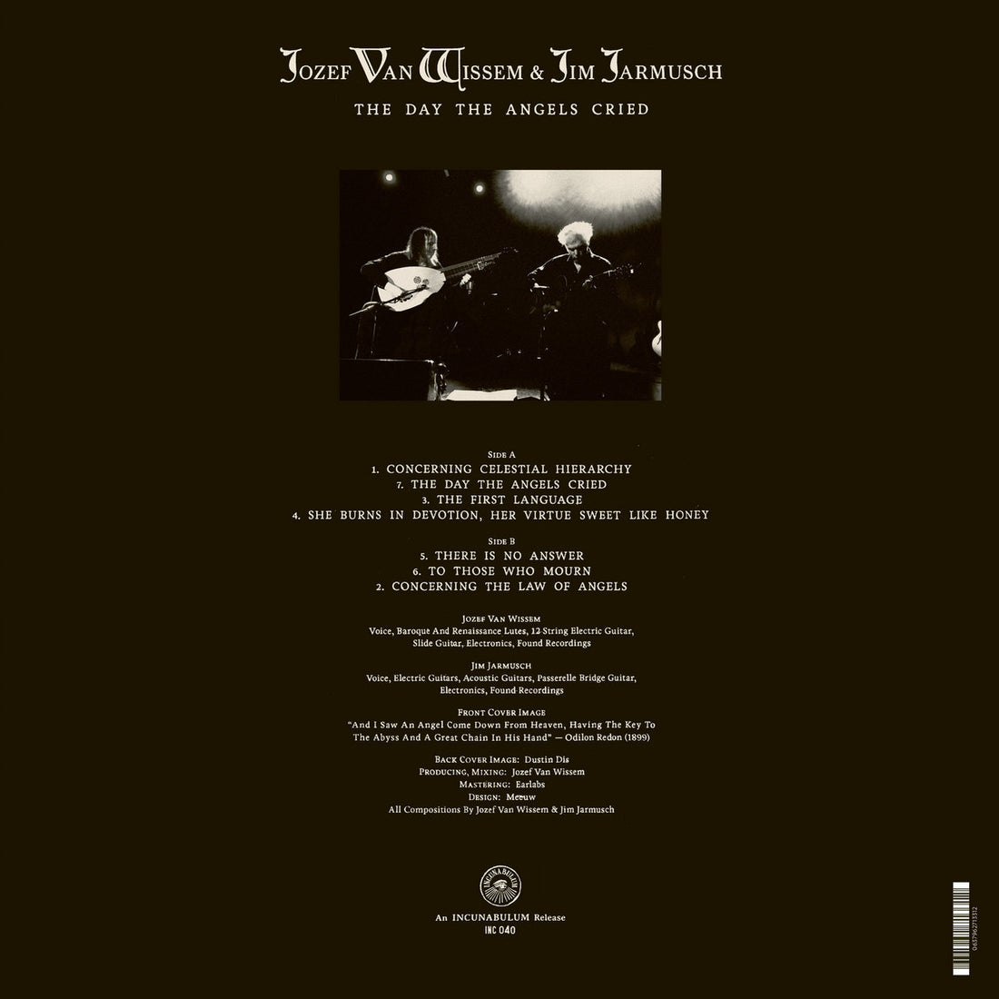 JOZEF VAN WISSEM & JIM JARMUSCH - The Day The Angels Cried - LP - Vinyl [JUN 6]