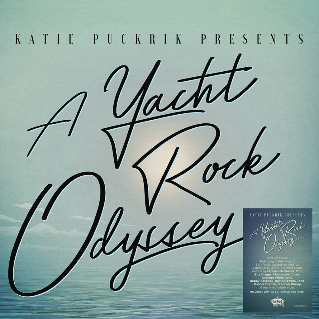 VARIOUS - Katie Puckrik Presents: A Yacht Rock Odyssey (with SIGNED Art Print of Katie) - Deluxe Gatefold 4CD Set [AUG 30]